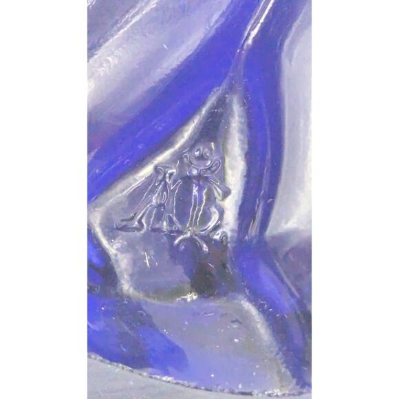 Heisey by Imperial Glass Cobalt Blue Pig Sow Figurine - CHIPPED - Picture 8 of 10